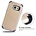 Samsung Galaxy S7 Edge Case, Qadou Adaptive Dynamic Soft Polymer Shockproof Case Protective Cover nonslip Phone Case for Samsung Galaxy Gear S7 edge Smartphone ( Platinum Gold)