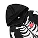 Paddy Field Baby Boy's Skeleton Halloween Costume Long Sleeve Hoodie (18-24 Months, Black01)