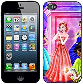 Hard Plastic Iphone 5S Case, Iphone 5S Case Barbie - Princess Charm School Cartoon Series, Fashion Iphone 5 5S Back Case Cover