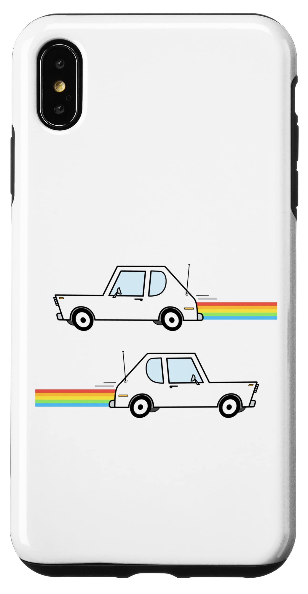 iPhone XS Max Rainbow Race Cars Case