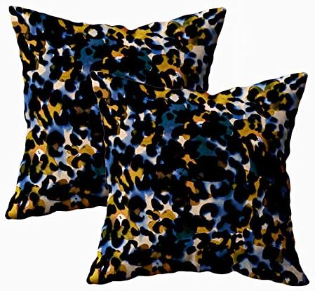 Capsceoll Throw Pillow Covers, 2PCS Painting Watercolor Abstract 18x18 Pillow Covers,Home Decoration Pillow Cases Zippered Covers Cushion for Sofa Couch