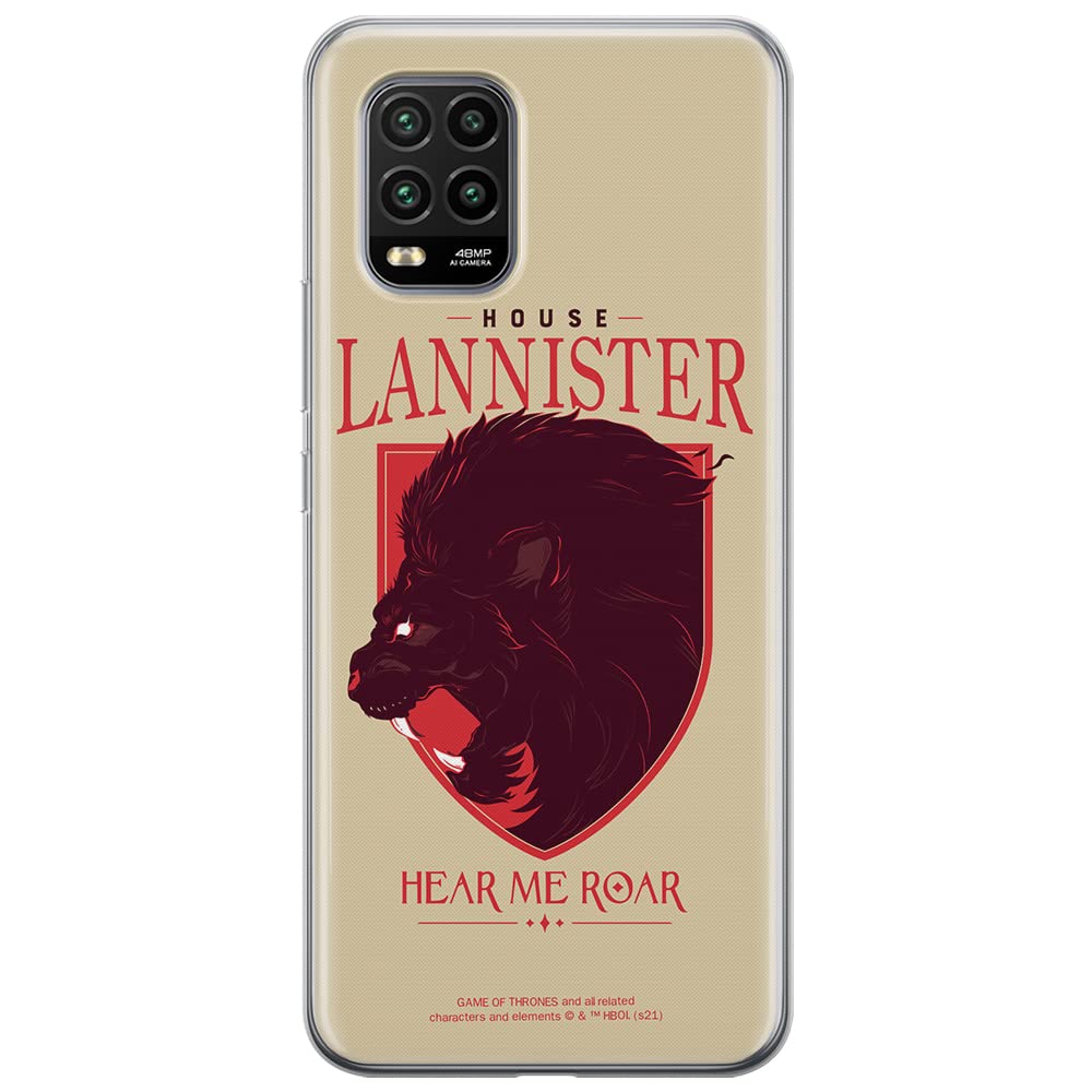 ERT GROUP mobile phone case for Xiaomi MI 10 LITE original and officially Licensed Game of Thrones pattern 008 optimally adapted to the shape of the mobile phone, case made of TPU