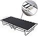 Layout 75x31.5-Inch Metal Folding Bed Frame with Memory Foam Mattress