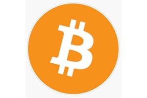 EMC GRAPHICS Bitcoin Vinyl Waterproof Sticker Decal Car Laptop Wall Window Bumper Sticker 5"