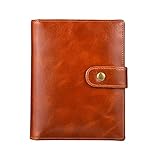 IDEAWIN RFID Travel Wallet Case Genuine Leather Trifold 2 Passport Holder Wallet