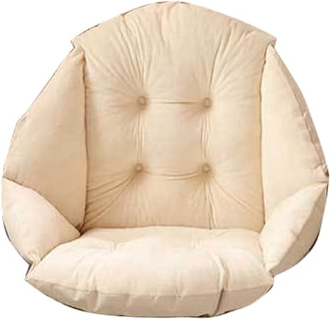 Plush Seat Cushion Soft Back Support Armchair Pads Booster Sitting Cushions Perfect For Car Office Chair Garden Beige 40x48cm Amazon Co Uk Kitchen Home