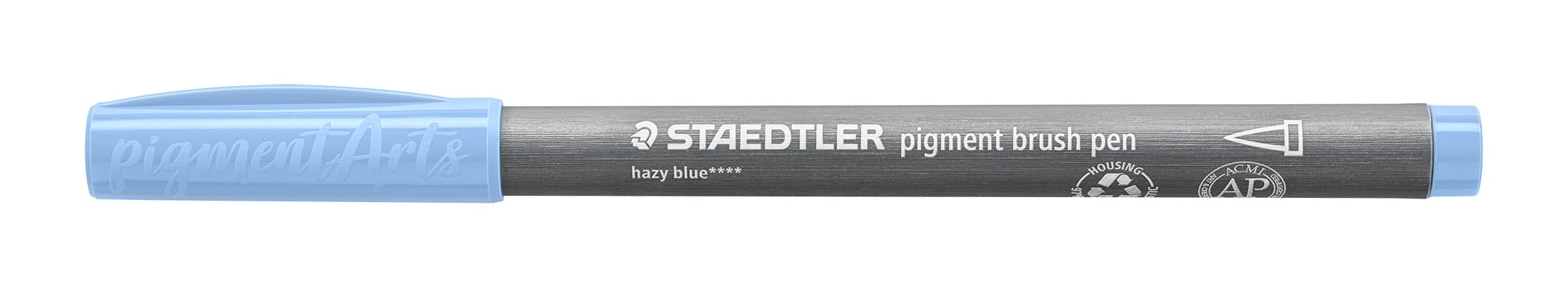 STAEDTLER 371-308 Pigment Arts Brush Pen - Hazy Blue (Box of 10)