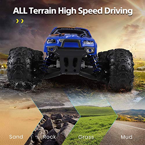 YEZI High Speed Remote Control Car for Kids Adults, 4WD OffRoad
