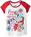My Little Pony Little Girls' Toddler Short Sleeve T-Shirt, White/Red, 2T