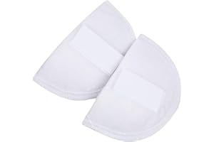 JJLFRESHENERS 1Pair of White Sponge Shoulder Pads Foam Shoulder Pads Shoulder Enhancer Non Slip Shoulder Protectors for Girls Women Men Jacket T-Shirt Clothing Dress Sewing Accessories White