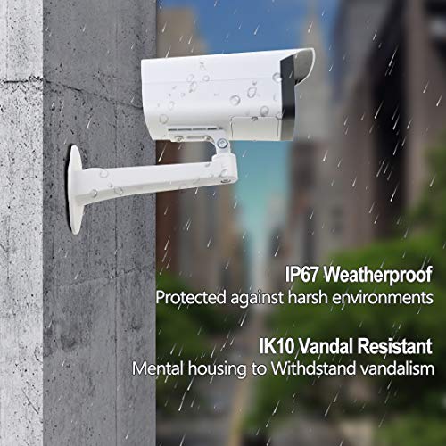 6MP Varifocal PoE IP Bullet Security Camera IPC-HFW4631F-ZSA 2.7mm~13.5mm VF Lens Motorized 5X Optical Zoom Outdoor Camera with Audio,164ft Night Vision, Micro SD Slot,H.265,ONVIF,IK10,IP67 Waterproof