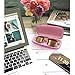 Perfect Eyeglass Case with Microfiber Cleaning Cloth| for Medium Size Frames | Smooth Finish | Metal | Hard | for Men & Women | AS302 Pink |