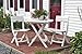 Adams Manufacturing 8550-48-3700 Quik-Fold® Cafe Table, White