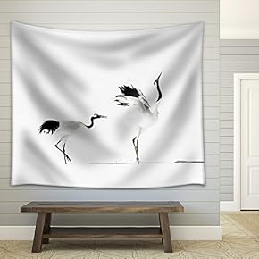 Crane - Fabric Wall Tapestry Home Decor - 51x60 inches