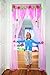 Secret Garden Make An Entrance Decorative Sheer Door Curtain for Kids Bedroom 38 W X 81 H - Pink