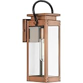 Progress Lighting P560004-169 Union Square Outdoor Wall Lantern, 1-Light 100 Watts, Antique Copper