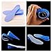 Kalevel Adjustable Breathable 5cm Approx 2 Inches 2-Layer Height Adjustable Height Pure Silicone Increased Insoles Shoe Lifts Shoe Pads Elevator Insoles for Men (Size 6-10) (Blue)