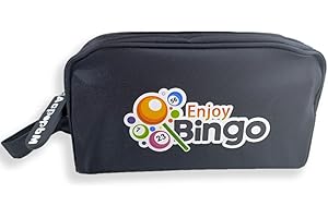 AcpopbM Waterproof Bingo Daubers Bag for Bingo Game Lovers- Large Capacity Women's Portable Storage Case, Cosmetic Bag, and Travel Bag