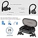 Wireless Headphones APEKX True Wireless Bluetooth 5.0 Sports Earbuds, IPX7 Waterproof Stereo HiFi Sound, Built-in Mic Earphones with Charging Case (Black)
