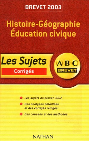 Histoire-géographie, [éducation civique], séries collège, technologie et professionnelle