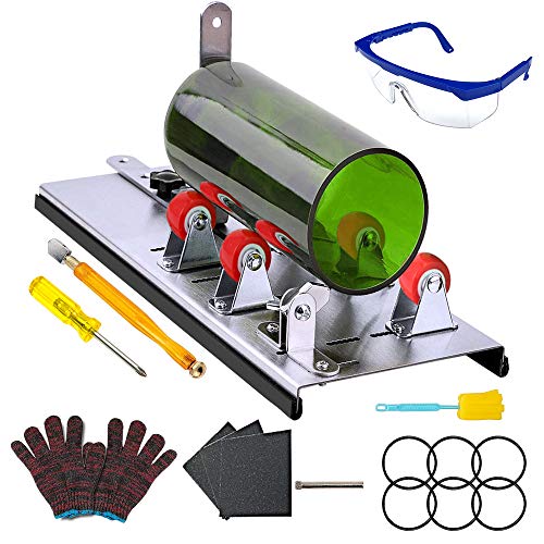 Glass Bottle Cutter, AmazeFan Glass Cutting Tools for Cutting Wine, Beer, Whiskey, Champagne, DIY Wine Bottle Cutter Machine for Cutting Round, Oval Bottles - Accessories Tool Kit - Thumbnail 6