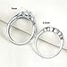 SHELOVES Women Vintage Engagement Ring Wedding Band Bridal Set 925 Sterling Silver Round Halo AAA Cz