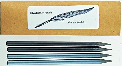 Silverfeather Woodless Graphite 4 Pencil Set, 2 each of 4B &amp; HB in Gift Pack