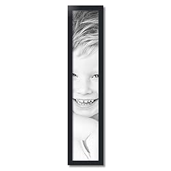 ArtToFrames 7x38 Inch Black Picture Frame, This