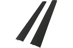 CozyKit Silicone Kitchen Stove Counter Gap Cover Long & Wide Gap Filler (2 Pack) Seals Spills Between Counters, Stovetops, Washing Machines, Oven, Washer, Dryer - Heat-Resistant and Easy Clean (Black)