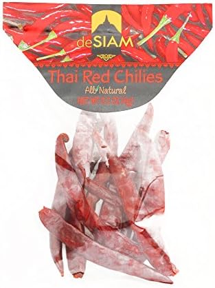 deSiam Dried Red Chillies 0.32 oz each (2 Items Per Order, not per case)