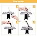 DUcare 26 Mix Size Makeup Brush Rack Holder Air Drying Tower Organizer Tools (Black)