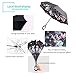ZOMAKE Double Layer Inverted Umbrella Cars Reverse Umbrella, UV Protection Windproof Large Straight Umbrella for Car Rain Outdoor with C-Shaped Handle(Beauty Flower)