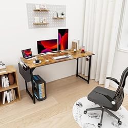 DUMOS 55 Inch Office Computer Desk Modern Simple