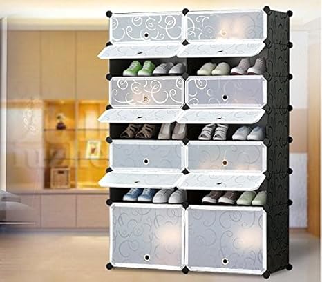 Amazon Com Vuhom 14 Cube Diy Shoe Rack Modular Organizer