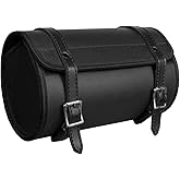 Gargoyle Bells Motorcycle Tool Bag - Universal Fork Bag & Sissy Bar Storage (Black PVC, 10")