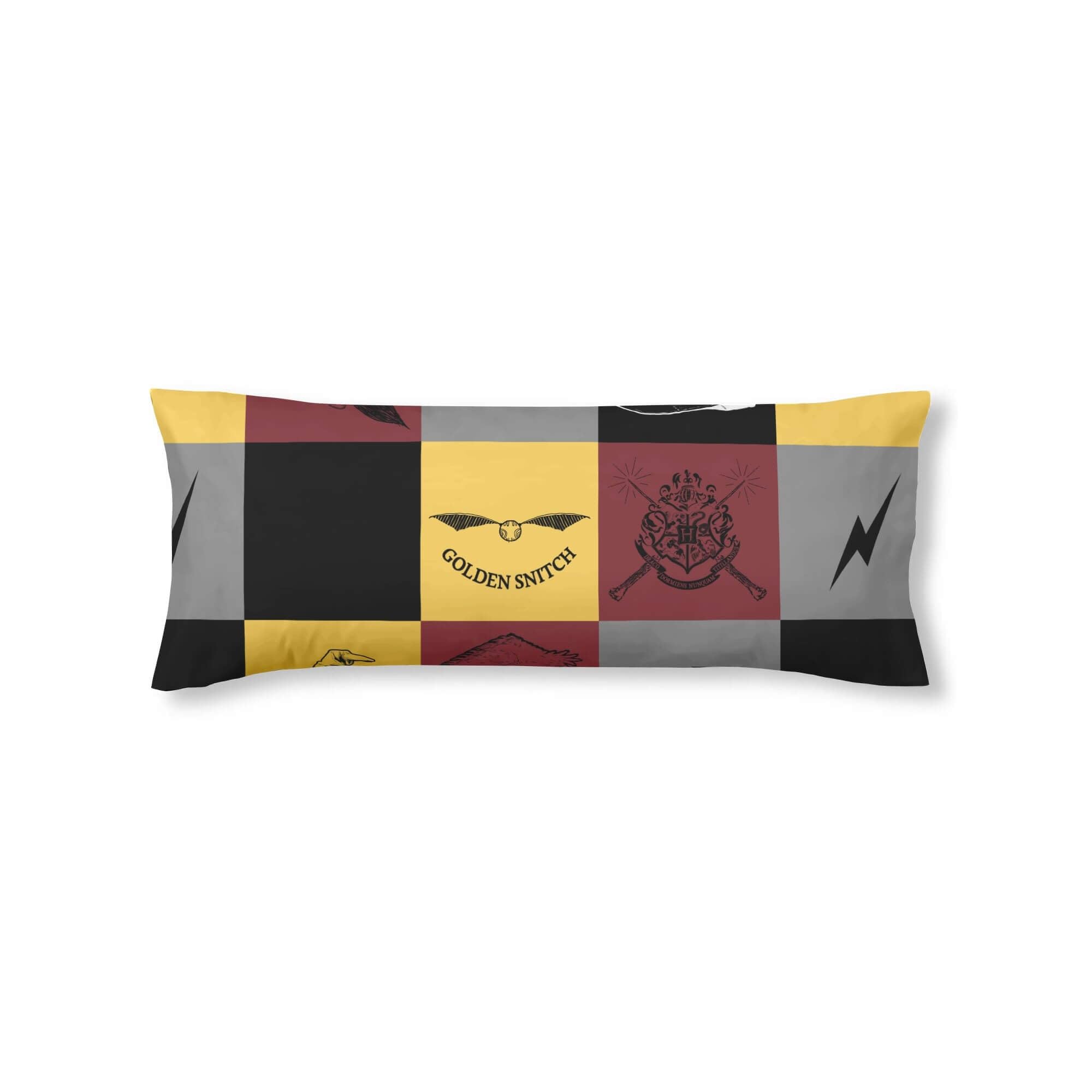 BELUM | Pillow Case 100% Cotton Hogwarts Squares 50x80 cm, Soft Pillow Case, Pillow Cover Various Sizes