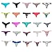 EMBEK Variety of Womens Underwear Pack T-back Thong Bikini Hipster Briefs Cotton Lace Panties (Large, 6 Pcs)