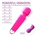Electric Wand Massager Rechargeable with 8 Powerful Speeds and 20 Patterns Multi-speed Wand, Wireless, Power Wand Massager for women (Pink)