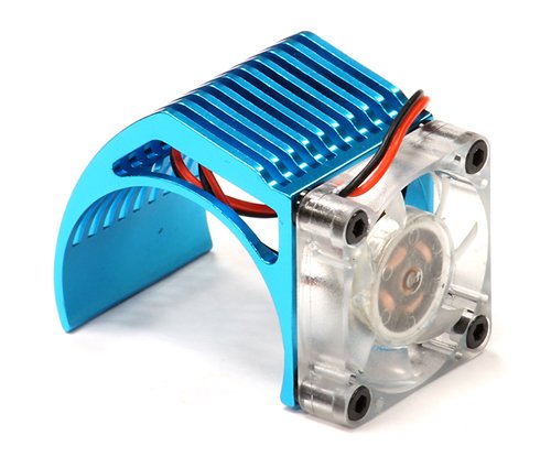 Integy RC Model Hop-ups C23832LIGHTBLUE Side Mount Type Motor Cooling + Heatsink for 540/550 Size Motor w/36mm O.D.