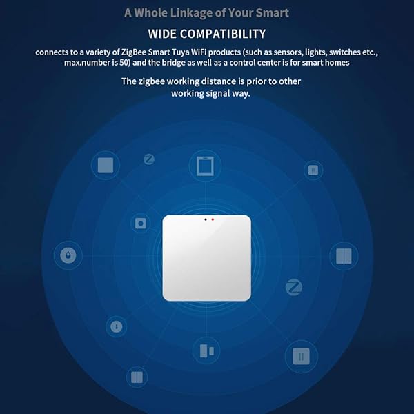 Festnight Smart Gateway Hub ZigBee Home Bridge Control Remoto y Control de Voz para Productos Inteligentes ZigBee 3 0