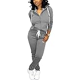 Mrskoala Two Piece Outfits for Women Tracksuit Sweat Suits Workout Jogging Sets Loungewear with Pocket