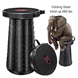 FunnyGift Retractable Stool Folding 2.5 Inches Thick Adjustable Height Stools for Adults Kids – Lightweight Collapsible Step Stool for Fishing BBQ Camping Hiking Chair Outdoors Indoors Kitchen Bar