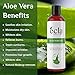 ecla SKIN CARE (8 oz / 240 ml Aloe Vera Gel, 100% Pure Aloe Vera Gel for Face, Body, & Hair, Cold-Pressed Aloe Vera Juice, Soothing Organic Aloe Vera Gel, Alcohol Free