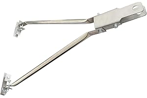 SUONE 304 Stainless Steel Snowmobile Tow Hitch Mount 32in for ATV Large Pull Behind Sled, Tow bar,Porable ice Fishing House/shanty