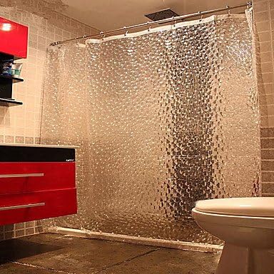 XIE@ Neoclassical Poly/Cotton Blend Waterproof Shower Curtains 72x72inch (180x180cm)