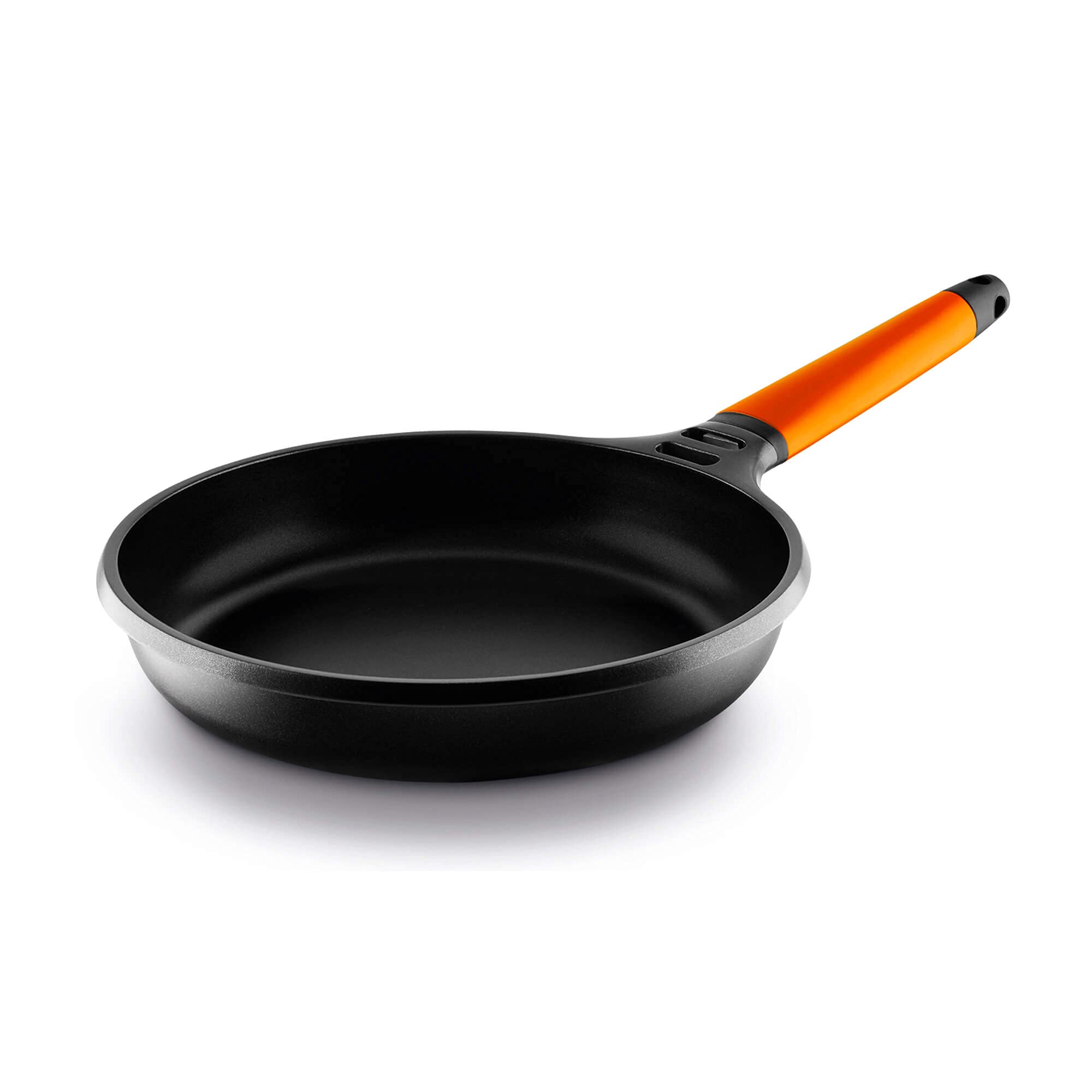 Fundix 20 cm Nonstick Cast Aluminium Induction Fry Pan with Removable Handle, Orange