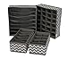 Sorbus® Set of 4 Foldable Drawer Dividers, Storage Boxes, Closet Organizers, Under Bed Organizer (Gray Chevron Pattern)