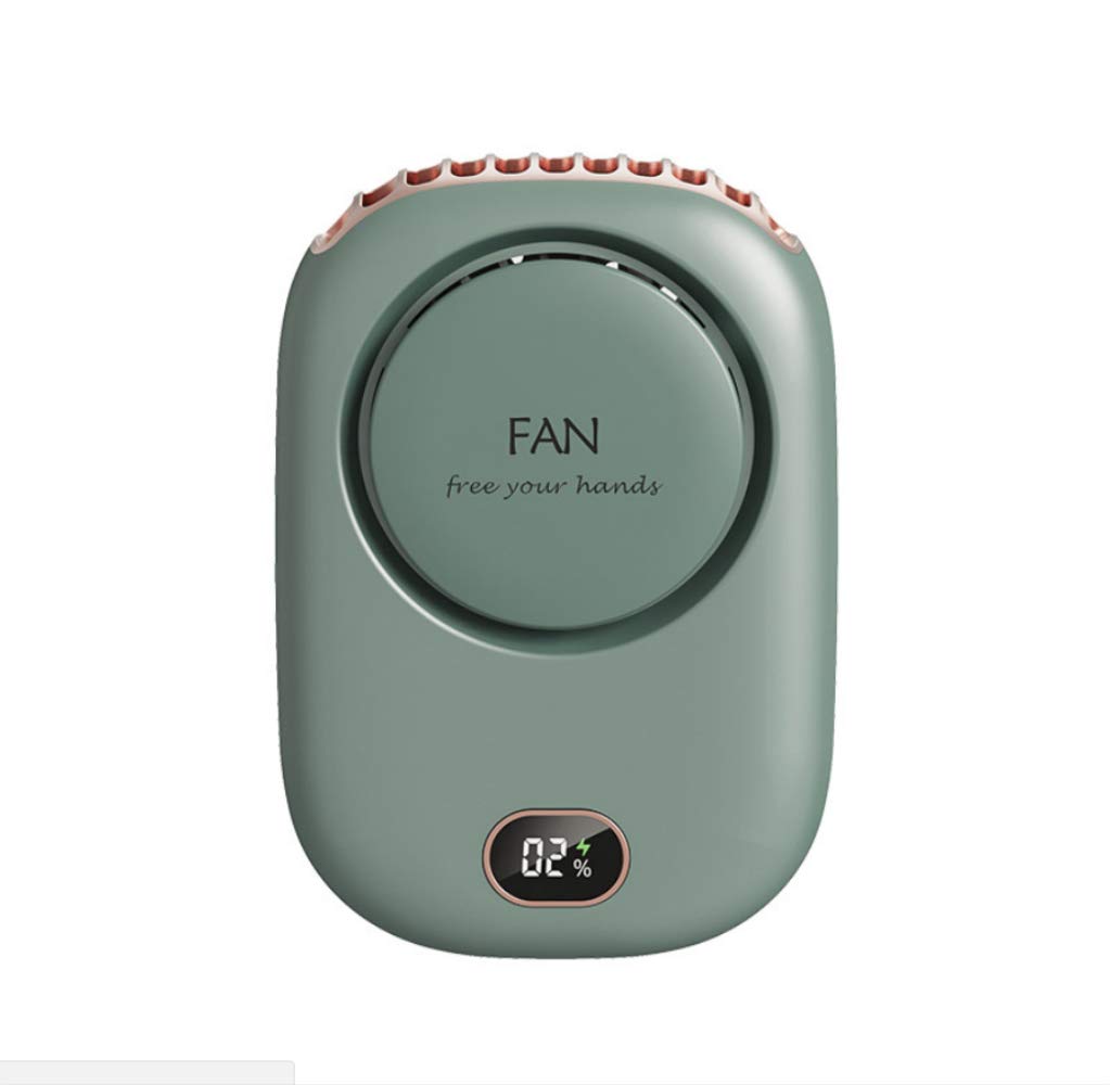 TINAYAUE USB Rechargeable Hanging Neck Fan Hands Free Personal Portable Mini Desktop Fan with Adjustable 3 Speed Strong Wind Sport Neck Fan for Home Office Travel Indoor Outdoor