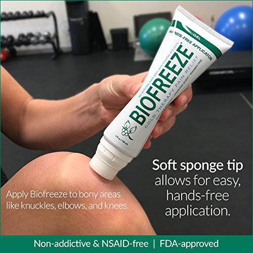 Biofreeze Pain Relief Gel for Arthritis, 4 oz. Tube with HandsFree