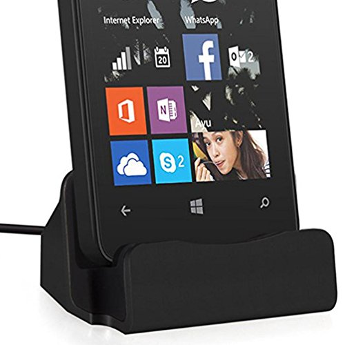 GBSELL USB Type-C Cradle Charger Dock Stand Fast Charging For BlackBerry Keyone DTEK70 Mercury ZTE Zmax Pro Z981 (Black)